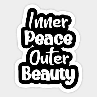 Inner Peace, Outer Beauty Sticker